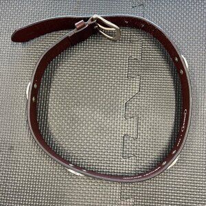 Florida State University Genuine Leather Brown Enmon Belt With Unique Coin Conch